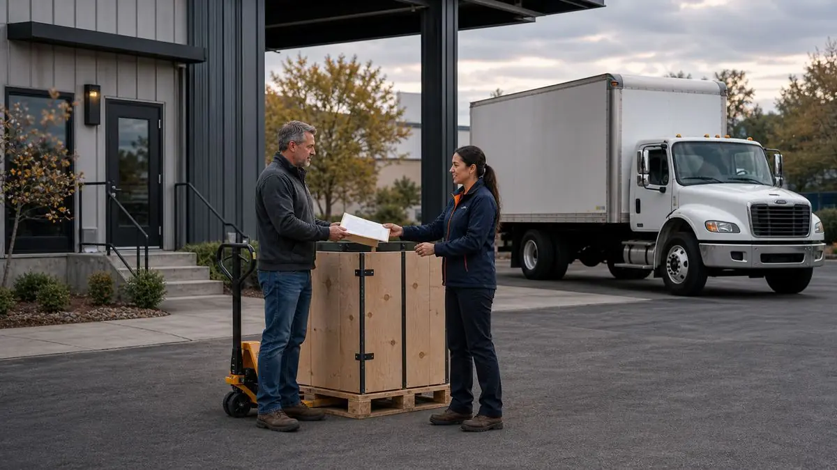 Careful pickup coordination for a protected specialty shipment